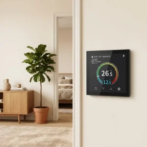 HYT001 WiFi Smart Room Thermostat 0.5℃ Accuracy Backlight Touchscreen 86mm Standard Installation
