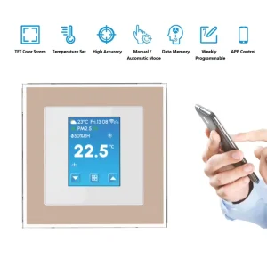 HYT007A Smart TFT LCD Landscape Screen Heating Thermostat Controller for Temperature WiFi Alexa Google Floor Heating Apartment