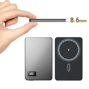 HYTO Phone Charger Pd20w Ultra Thin 5000mah Aluminium Battery Magnet 15W Usb C Fast Charging Wireless Magnetic Power Bank
