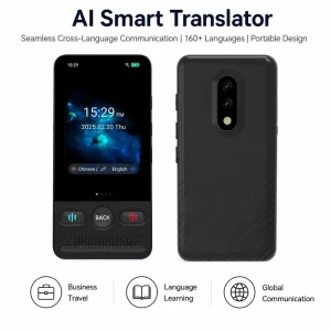 Handheld AI Translator Device Multiple Languages Offline WiFi Voice Translation for Travel Business Meetings