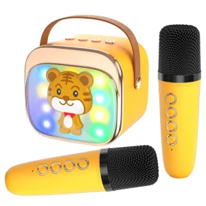 Handheld Portable Wireless Karaoke Speaker Super Bass Outdoor Party Sound Box Waterproof Smart Speaker With Mic