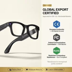 Hands-Free Calling AI Smart Glasses AI Assistance Real-Time Translation Object Recognition 800W HD Camera