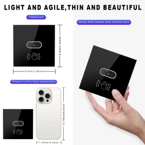 Hands-Free Infrared Sensor Wall Switch with Smart Life App WiFi Remote Control Wave Control Light Switch PC Material