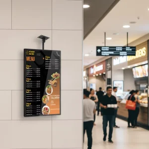 Hanging Wall Mounted Screen 32 43 Inch Restaurant LCD Advertising Display Digital Signage Menu Board