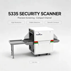 Hawkeyes 510x324mm Durable Small Parcel Inspection Machine Tunnel Luggage Screening Device 12 40mm Steel Plate Security 1.0mm