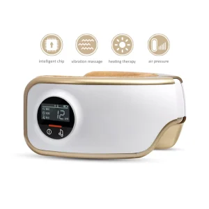 Health Care Electric Relaxing Foldable Smart Vibrating air Bag Eye Massager with Heat Compression