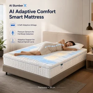 Health Care Mattress AI Adaptive Smart Mattress with 6 Airbags Pressure Relief Support for Senior Care Projects