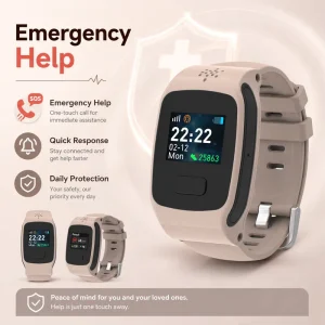 Health Monitor Waterproof Gps Stable Signal Medication Reminder Watch for Elder Healthcare SOS Tracker Bracelet