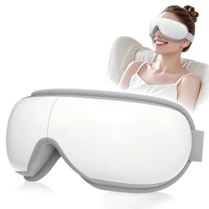 Heat Compress Vibration Stress Relieve Adjustable Smart Heat Therapy Eye Massager with Vibration and Music Eye Care Instrument