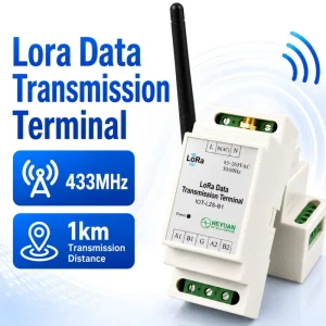 Heyuan Factory Direct Sale 1Km Wireless 433Mhz RF Remote Radio Modul Lora Communication Networking Serial Transmitter Receiver