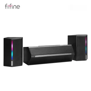 Hifi BT Smart Speakers USB Wired Speaker Multi Color RGB Light Music Soundbar Desktop Gaming Speakers