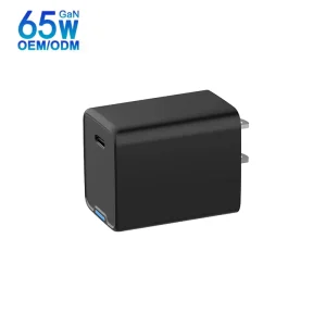High 65W USB C PD PPS 3.0 GaN Charger for MacBook and Mobile Phones Fast Wall Charger with SCP Function OTP Protection US Plug