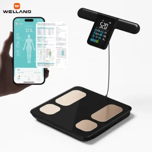 High Accuracy Digital Smart Scale Portable Household Bathroom Scale with 8 Electrodes for Weighing BMI and Body Fat