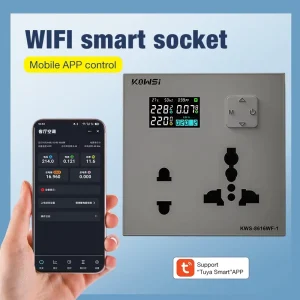 High Accuracy Smart Metering Socket Portable Power Monitoring Plug for Safe Electrical Power Using Control