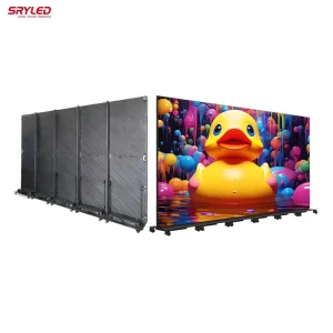 High Bright Seamless Splicing LED Foldable Poster Video Wall Standee Totem LED Poster Display Screen for Marketing Advertising