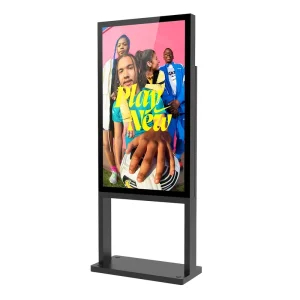 High Brightness Outdoor Digital Advertising Display Screen Thin Smart LCD Panel Monitor TV for Shopping Mall IP65 Rated Android