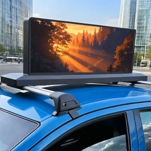 High Brightness Waterproof LED Billboard Smart Car Taxi Top LED Display Advertising Screen for Vehicle Roof Digital Marketing