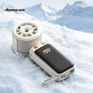 High Capacity 4000mAh Handheld Mist Fan with Power Bank Function 200 Speed Foldable Cooling Handheld Fan for Travel