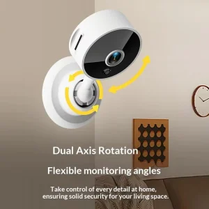 High Definition 2MP 720P Smart WiFi Home Security Camera Night Vision Wireless Remote Monitoring Pan-Tilt Dual-Axis Rotation CCD