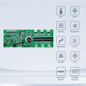 High Efficiency 16S LiFePO4 BMS 150A for 48V Home Energy Storage System Lithium Battery Protection Board with Active Balance