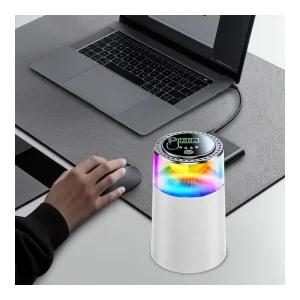 High End Mini Automatic Smart Car Aromatherapy Machine USB Rechargeable Electric Waterless Decorative Portable LED Light for