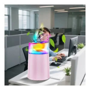 High End Mini Automatic Smart Car Aromatherapy Machine USB Rechargeable LED Light Waterless Durable Plastic Portable Air