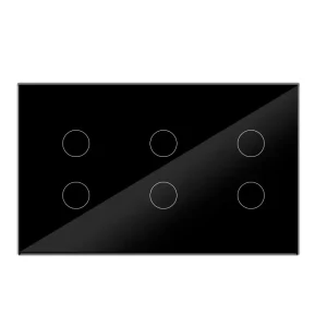 High Grade Comans Tuya WiFi Smart Switch Exporter Zero Live Wire Button Light Touch Glass Panel for Voice APP Home