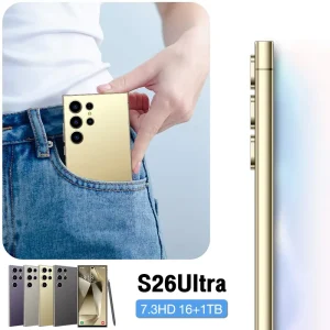 High Performance 16GB+1TB S26 Ultra 5G Gaming Smartphone 7.3 Inch HD Display Android 14 Global Version Unlock Mobile Phones