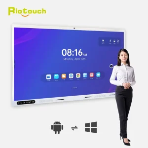 High Performance Smart 4k ultra DLED QLED Interactive Touch Screen Display Flat Panel with AI Functions for Education