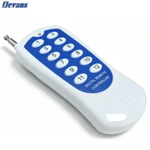 High Power 433MHz 1527 Chip Wireless RF Remote Controller Learning Code Transmitter for Smart Home Garage Door Light Control