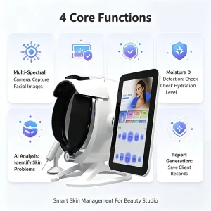 High Precision K56 AI Skin Scalp Analyzer Machine with Handheld Microscope Prone Skin Moisture Detection for Beauty Salon Use