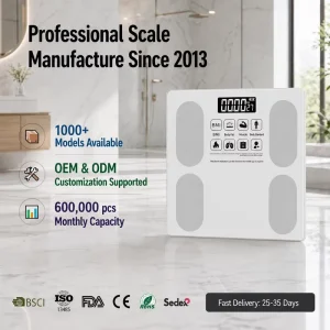 High Precision Smart Body Fat Scale Bluetooth App 14 Body Metrics BMI Digital Bathroom Weighing Scale Tempered Glass