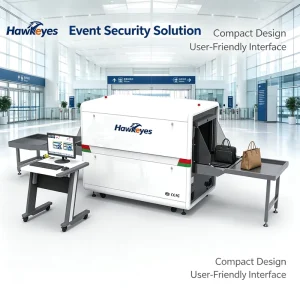 High Precision X-Ray Baggage Inspection System Tunnel 7550 Camera Solution Intelligent Threat Alarm Security Screening Equipment