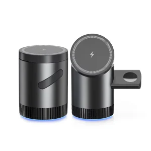 High Quality 15W 3-in-1 Cube Magnetic Wireless Charger Holder ABS Aluminium Alloy Metal Compatible Multiple Devices Trending