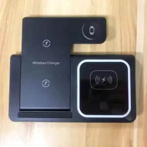High Quality 15W Foldable Wireless Charger Portable Fast Charging 3 in 1 Wireless Charger for Iearphone