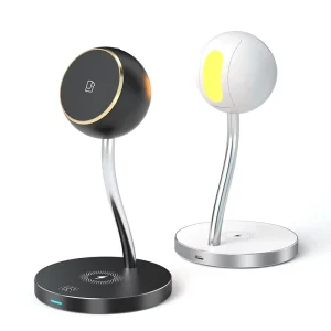 High Quality 4 in 1 Wireless 15W Fast Charger Phone Charger Stand Led Desk Lamp with Magnetic Wireless Charger