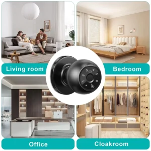 High Quality Aluminum Alloy Fingerprint Keypad Electronic Keyless Entry Digital Bedroom Smart Door Lock
