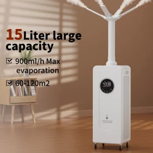 High Quality Electric Plastic Smart Air Purifier Ultrasonic Humidifier Cool Mist Disinfection Aromatherapy Touch Household