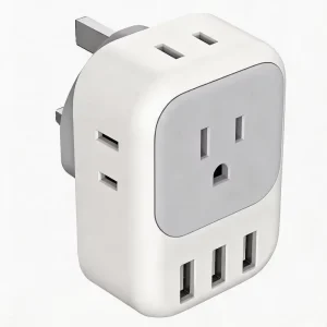 High Quality European Travel Plug Adapter Type-C Ports Power Converter for Laptop Mobile Phone 17W Output Overcharge Protection