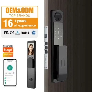 High Quality Smart Knob Door Locks With Camera Wifi Tuya APP Ic Card Password Fingerprint Face Smart Gate Lock