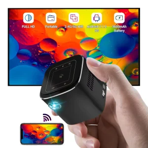 High Quality Super Mini Smart DLP Outdoor Portable Movie Projector Wireless bluetooth Android Pico Home Theater Projectors