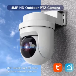 High Quality Tuya WiFi Smart Camera 4MP HD Outdoor PTZ Wireless Security Camera Remote Control Voice Control