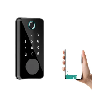High Security Aluminum Alloy Door Intelligent Keyless Entry Card App Control Electric Lock Cloud Tuya Smart Door Lock Deadbolt