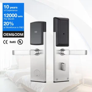 High Security Anti-Skimming Technology Prevent Unauthorized RFID Card Cloning Smart Electronic Hotel Door Lock