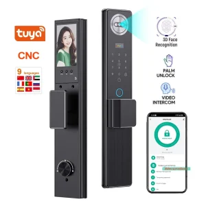 High Security Factory Cnc 3d Smart Lock Cerradura Digital Smart Door Lock Work with Tuya APP for Apartment
