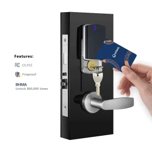 High Security Master Key Rfid Key Card Electronic Hotel Smart Door Locks With Free Management Software System