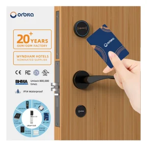 High Security Master Key Split Rfid Key Card Electronic Hotel Smart Door Locks With Free Management Software System