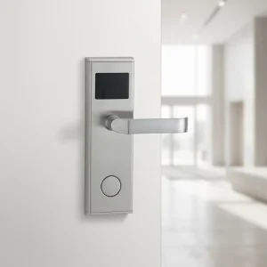 High Security RFID Card Hotel Door Lock System for Wood Door with Electronic Key and Smart Management