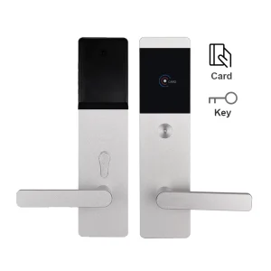 High Security RFID Key Card Door Lock System for Wood Doors 125kHz T5577 M1 Smart Hotel Lock with Cloud Storage Free SDK API