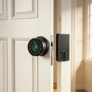 High Security Smart Deadbolt Fingerprint Door Lock for Wood Doors | Cloud Remote WiFi Management Keyless Entry System